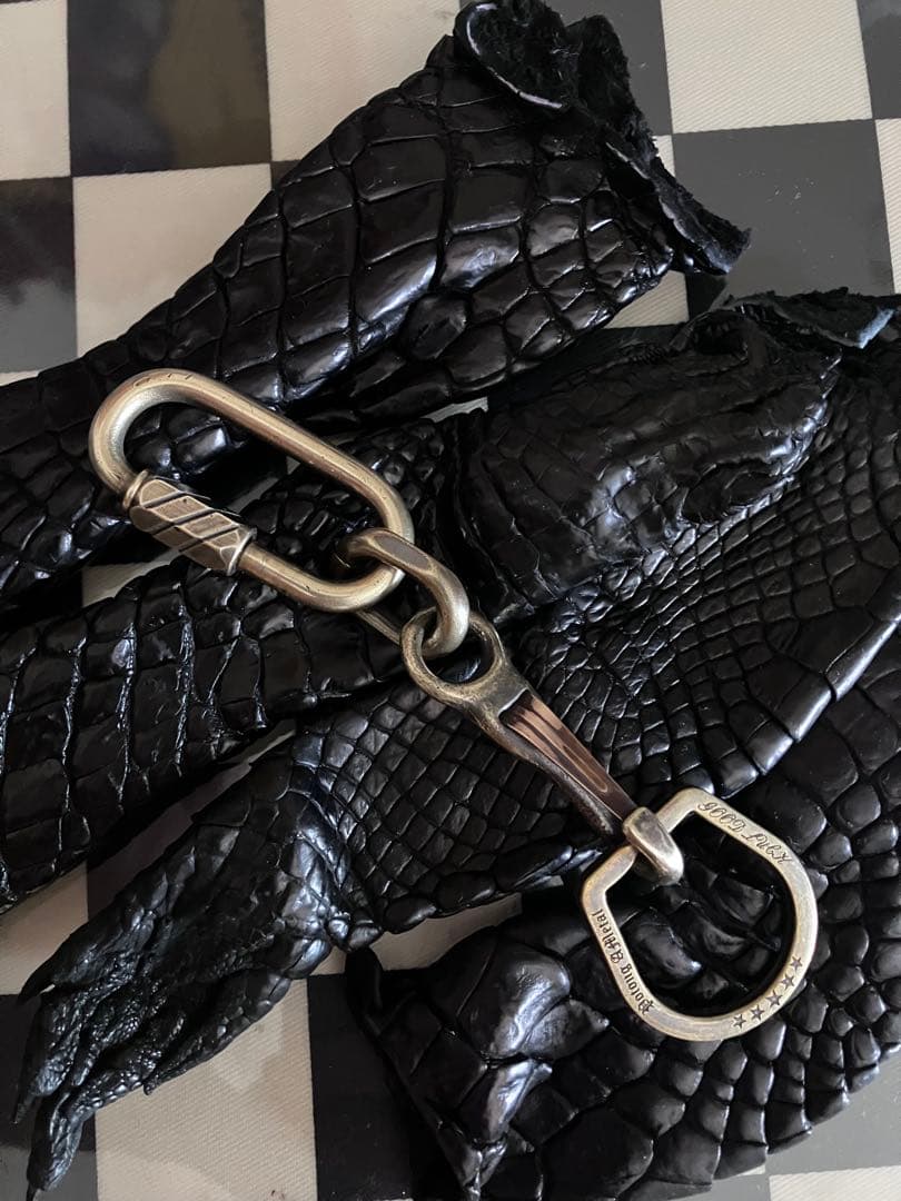 ブラス製刻印入りカラビナ　north&juddナスカン　ホースシューキーリング