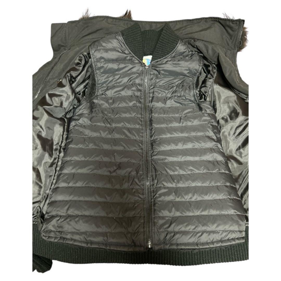 SLY N3B ダウン ラクーン 黒 ミリタリー Y2K