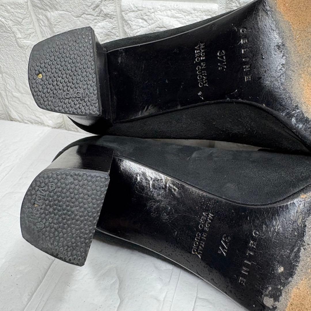 セール‼️【希少】 CELINE セリーヌ スエード フリンジ ローファー 黒