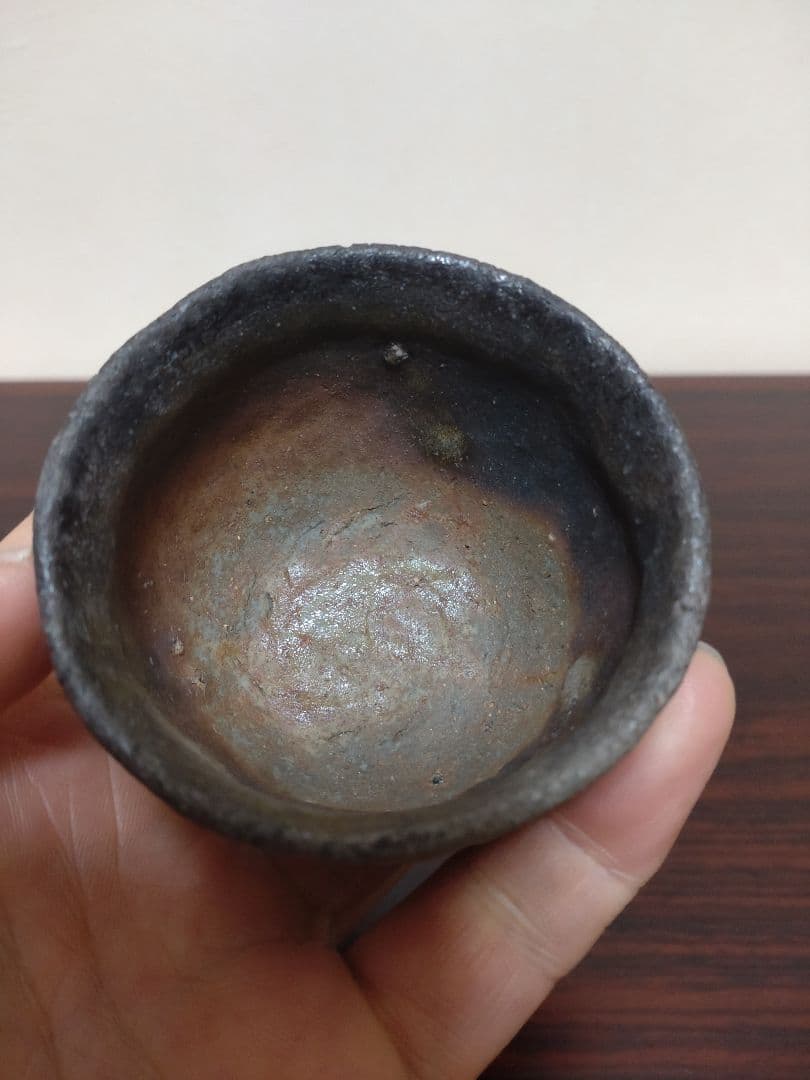 備前焼 森風来 備前手造りぐい呑 共箱 陶歴 酒器