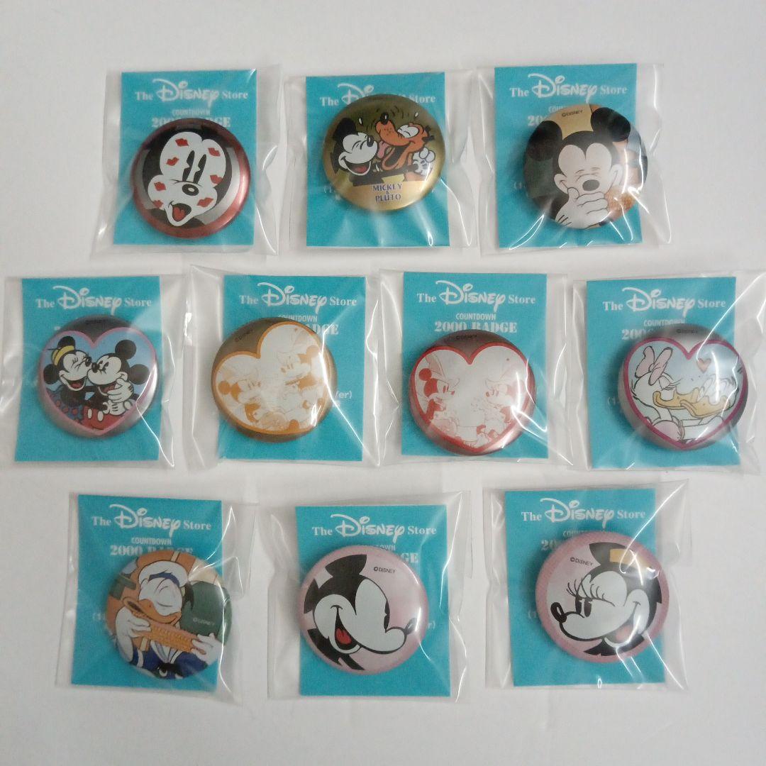 ディズニーストア　2000　カウントダウン　缶バッジ　缶バッジ用台紙