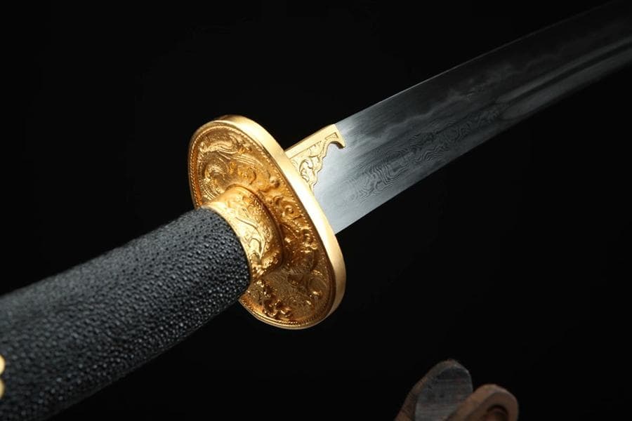 きんめっき竜紋刀 模造刀 居合刀 武士道 武具 漢剣 唐刀 龍泉剣 手鍛造打