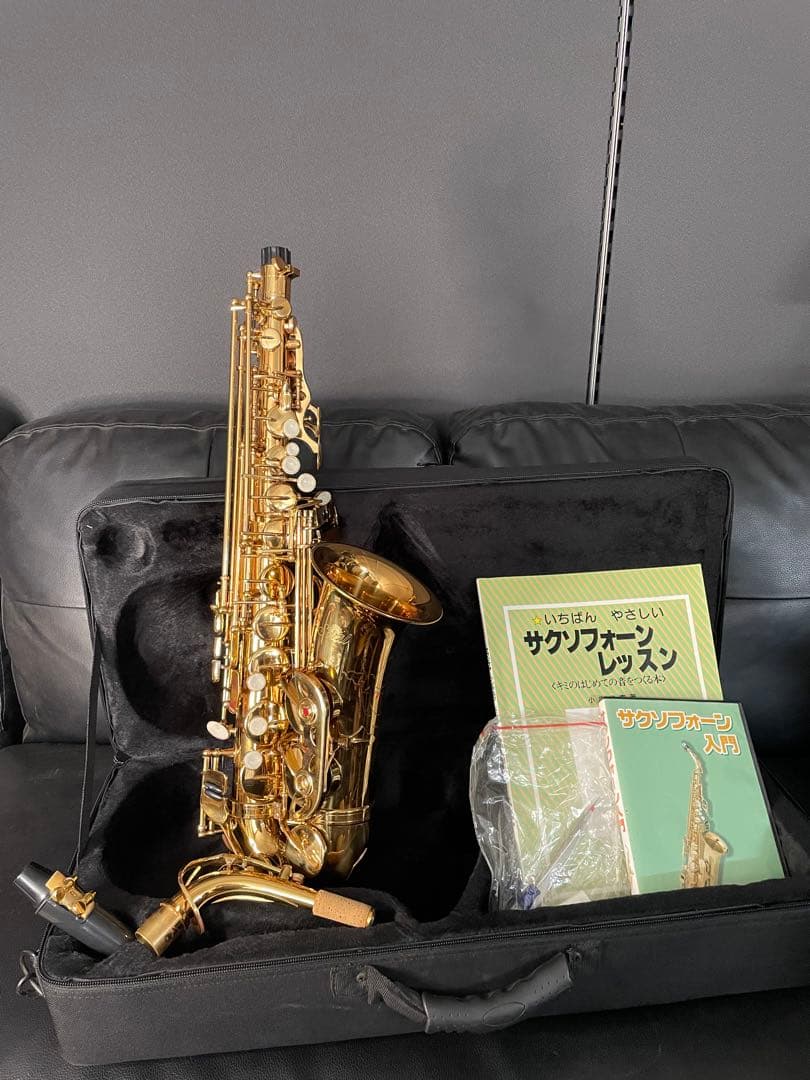 【美品】Soleil ソレイユ　アルトサックス　セット　初心者　ゴールドラッカー