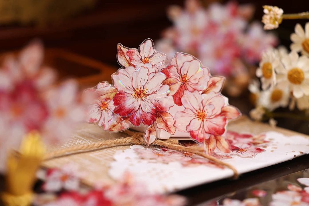 ⭐️SALE⭐️小白家文創《赤相思》海外マスキングテープ　マステ 【2508】