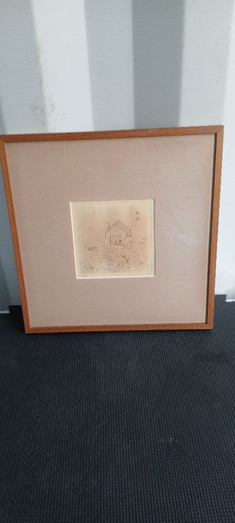 小林研三　1981 丘の家　23/50 リトグラフ