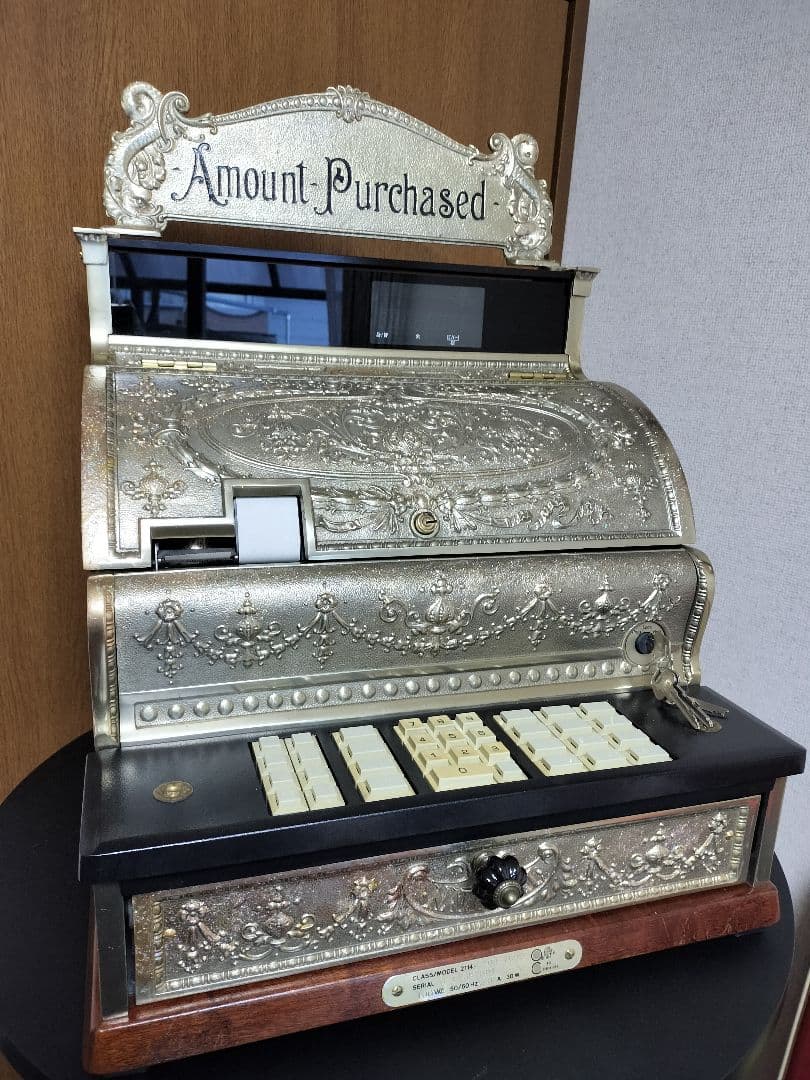 アンティークレジスター レジスター レジ 店舗計器 金庫 美容室 床屋 店舗