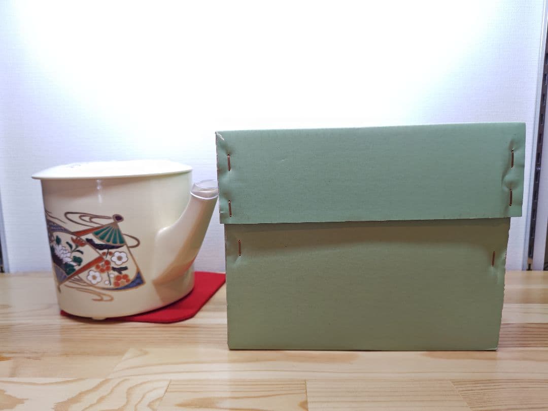 送料込【逢絢亭・新品】茶道具 水屋道具 片口水注 京焼 扇面流水 紙箱入り