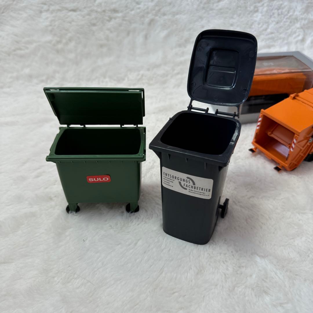 ドイツherpa miniatur社メルセデスベンツ ごみ収集車 ミニカーセット