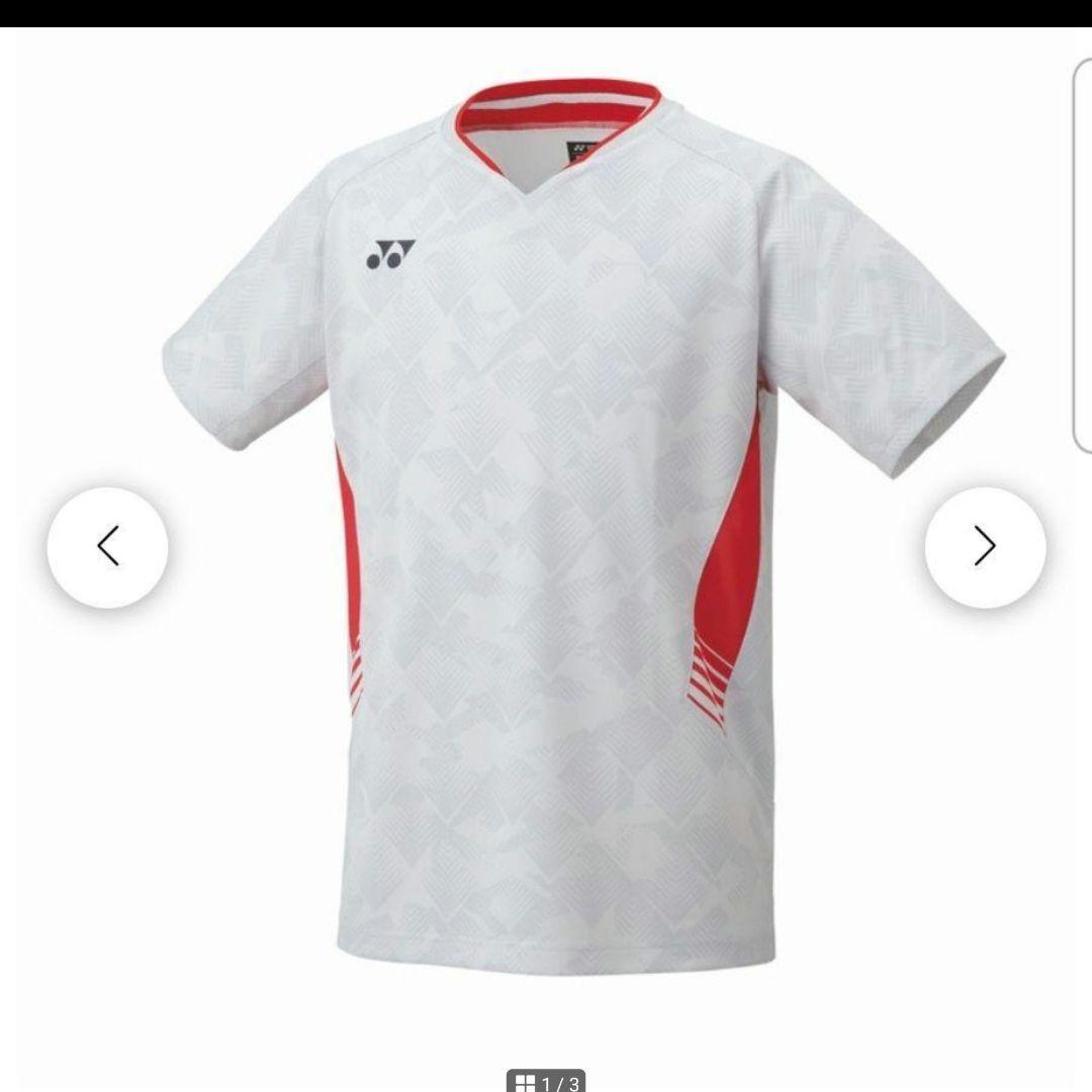 YONEX バドミントン シャツ ホワイト/レッド 10657Y L新品未使用