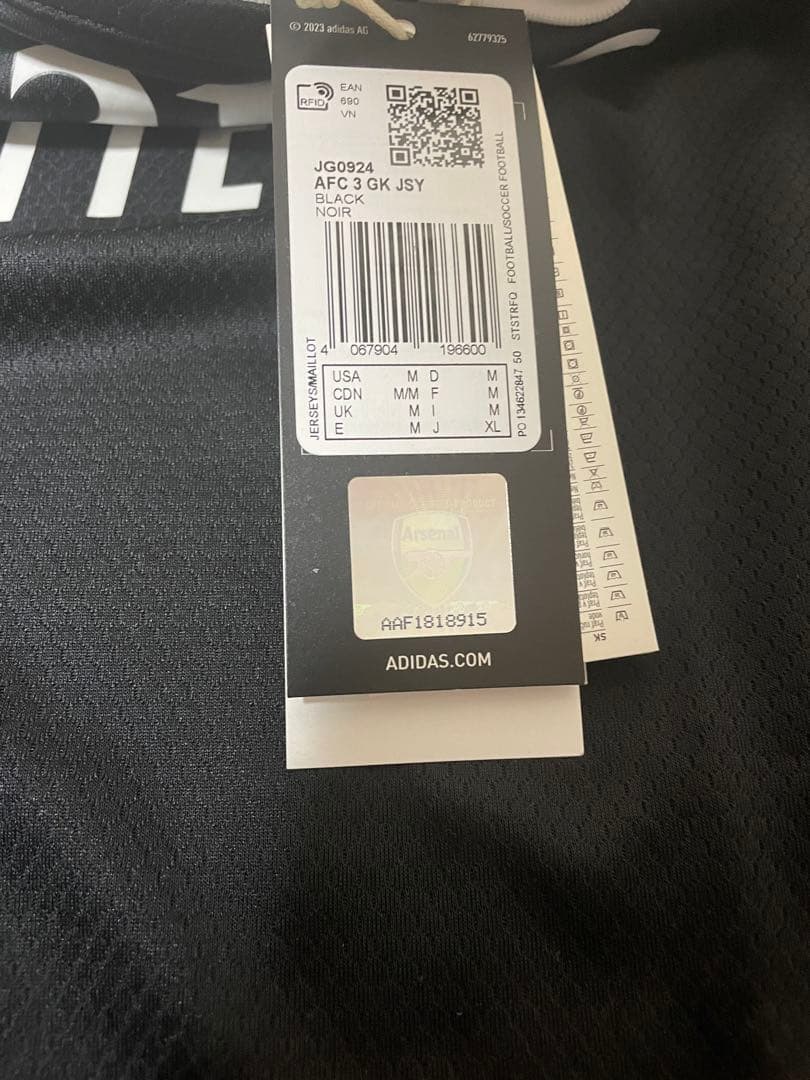 adidas アーセナル 24/25 GK 3rd ユニフォームXLサイズ 新品