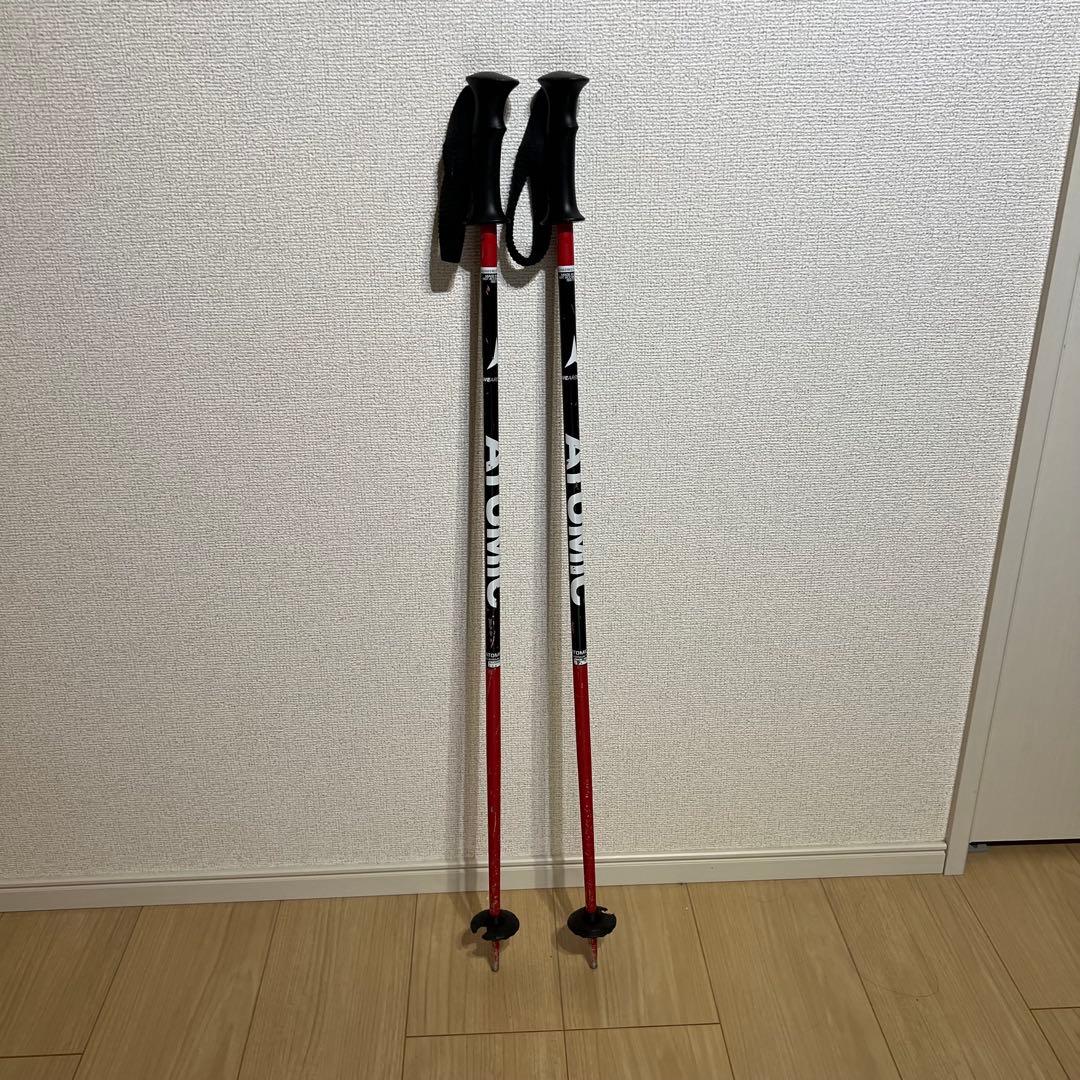 アトミック REDSTER JX 120cm キッズ スキー板 ストック 美品