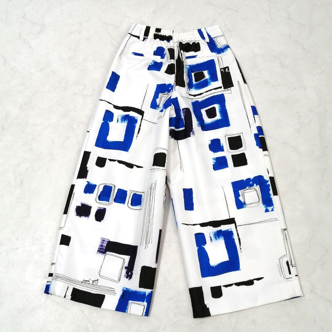 極美品✨ Sov. オリジナル幾何柄プリントパンツ　23SS　近年　ワイド　36