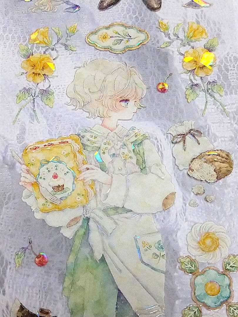 ✩のこり１✩J1093＃枕边语(贝壳光)shine切り売り海外人物マステ