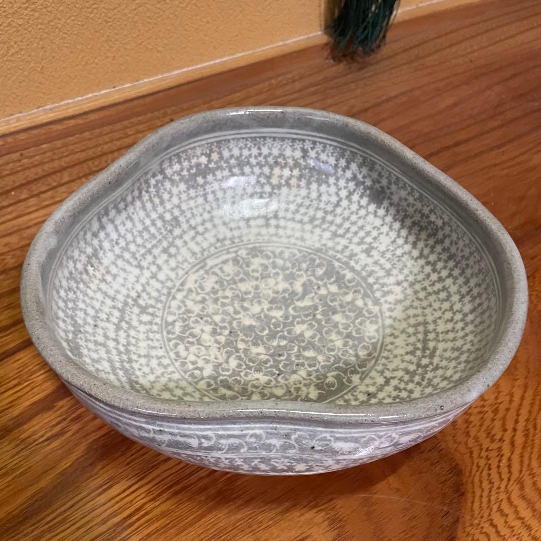 【日展特選作家】下山田昌右作 花三島 鉢 菓孑鉢 茶道具