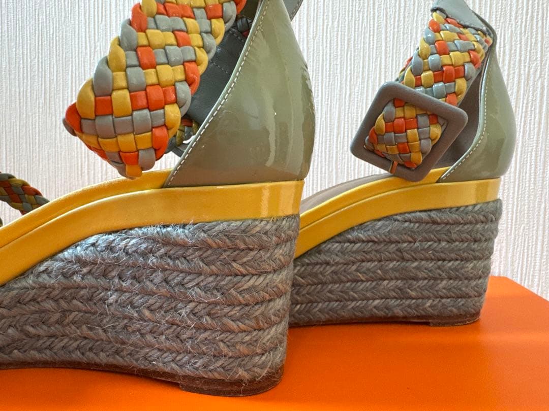 めるちゃんHERMES ウエッジソール　サンダル