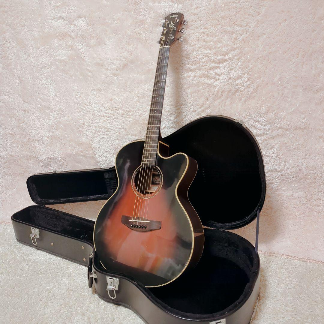 美品 ヤマハ YAMAHA ギター エレアコ CPX-5 VS ケース シールド