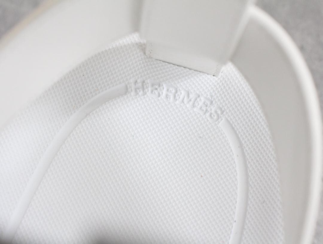 ▲未使用 エルメス エニド レザー サンダル ホワイト39 約25.5㎝