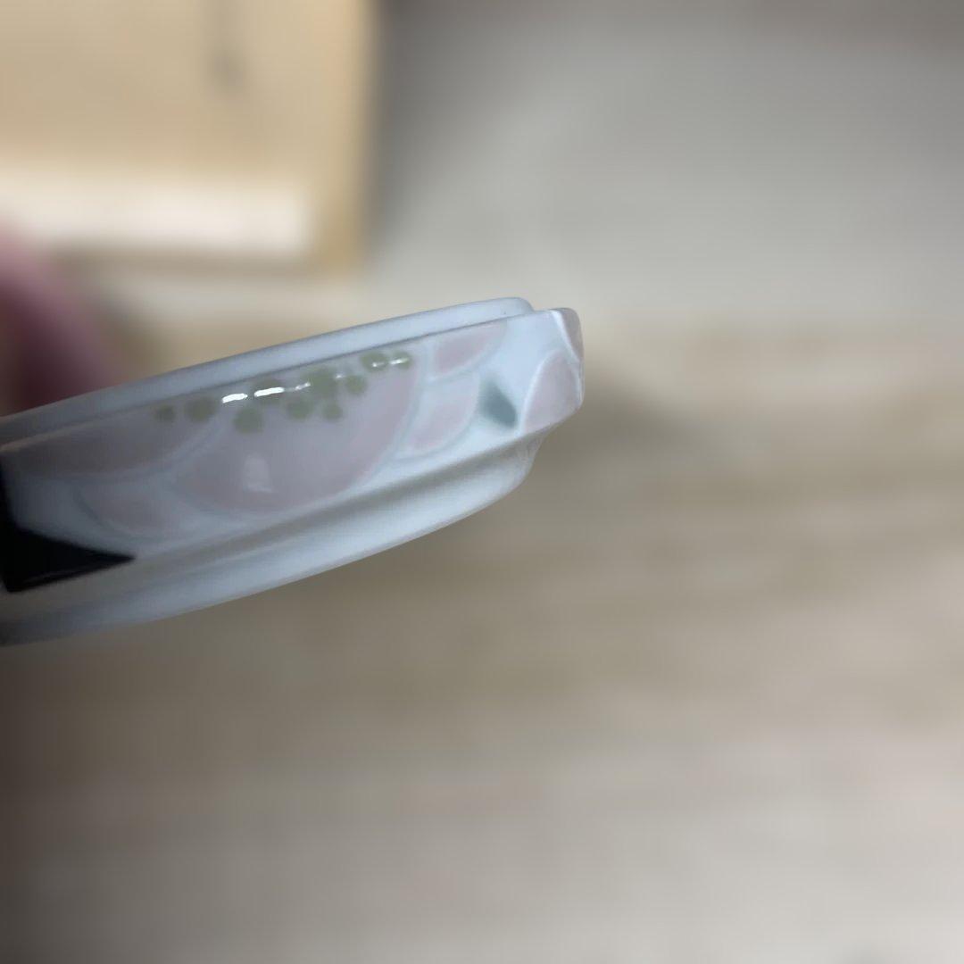 森洋　彩埏梅花文香合　共箱