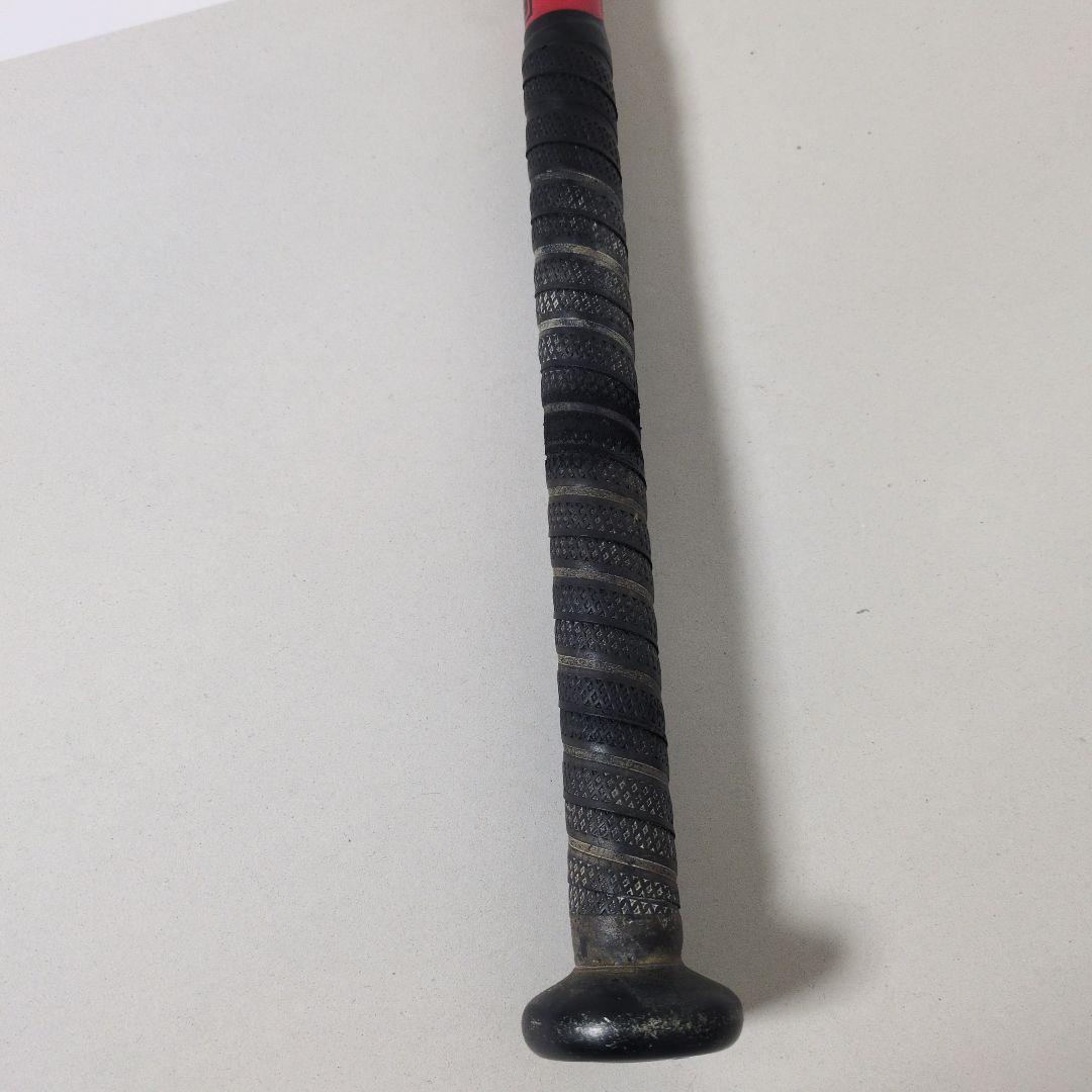 中古　MMJr.78cm トップバランス 軟式バット ブラック×レッド