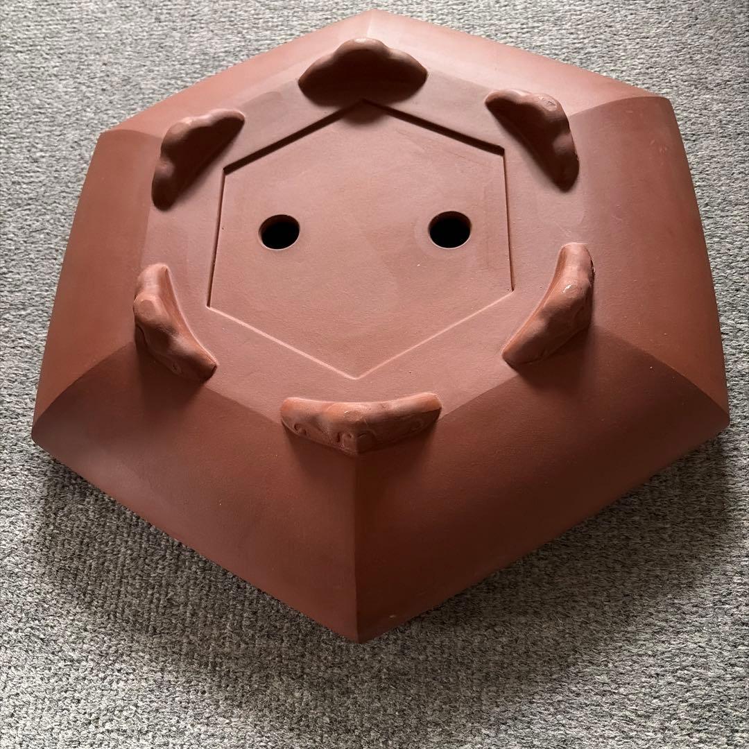 陶器 六角形 植木鉢　中国