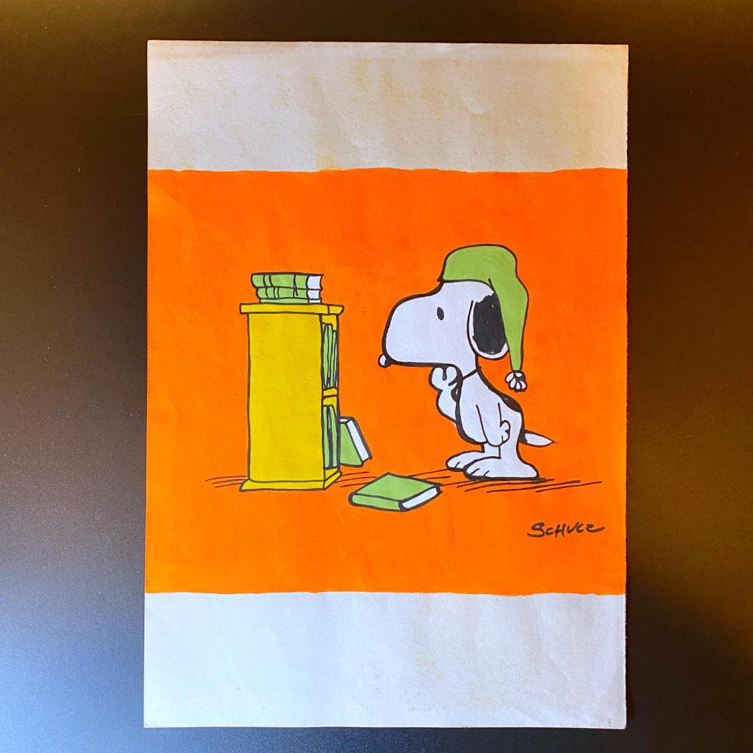 【模写】一点限り！ チャールズ・M・シュルツ サイン入 ドローイング スヌーピー