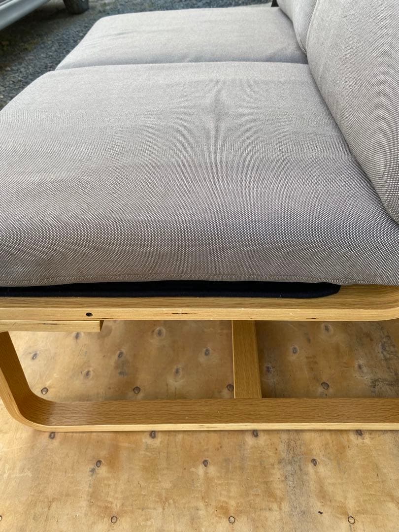 無印良品　リビングでもダイニングでもつかえるソファチェア・オーク材　1脚