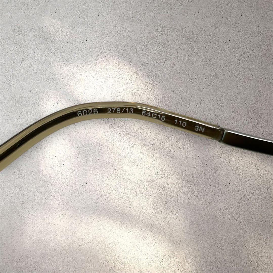 BVLGARI　ブルガリ　サングラス　6026　ブラウンレンズ　ゴールドフレーム