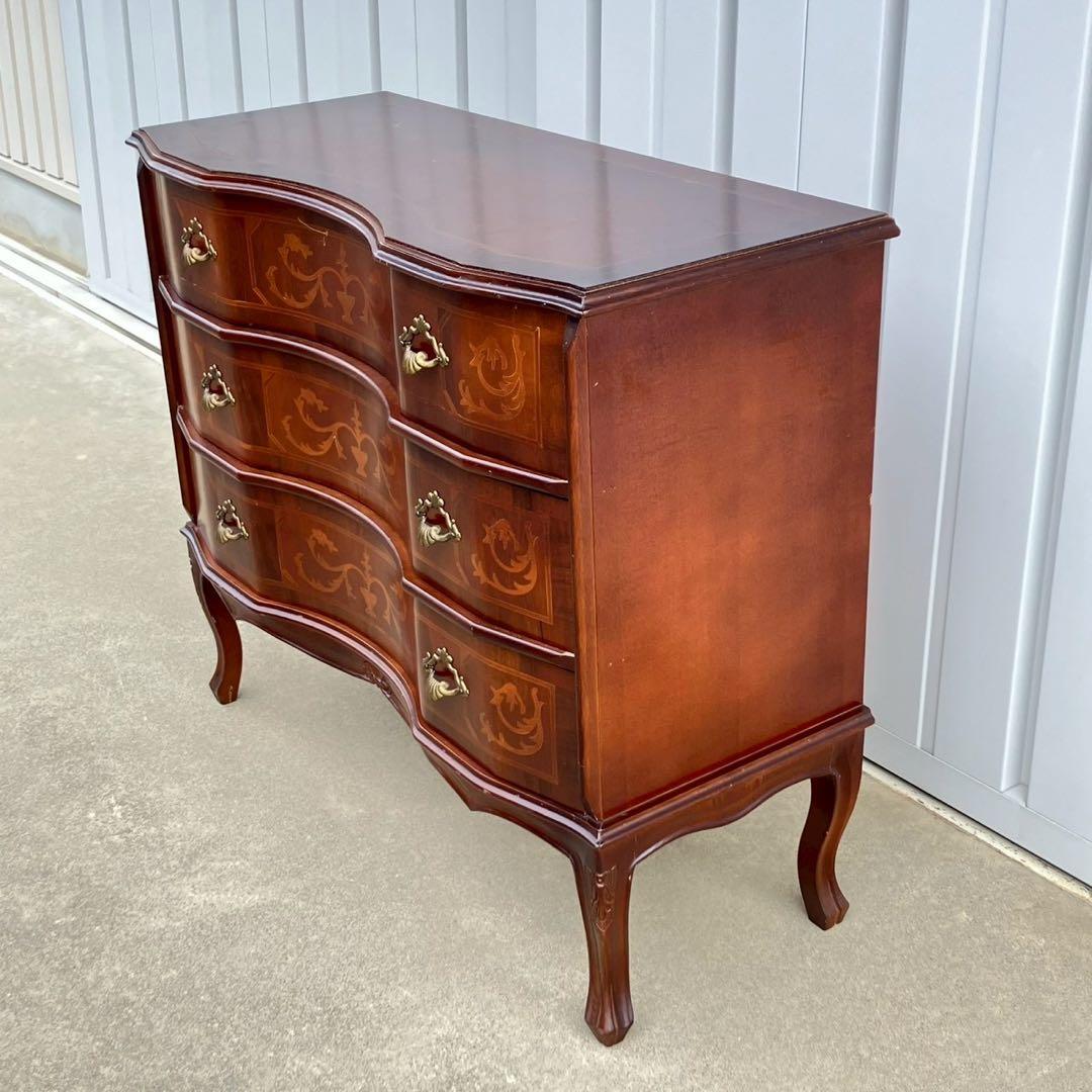 イタリア家具 タロッコ社 象嵌デザイン 猫足 ヴェローナ キャビネット チェスト