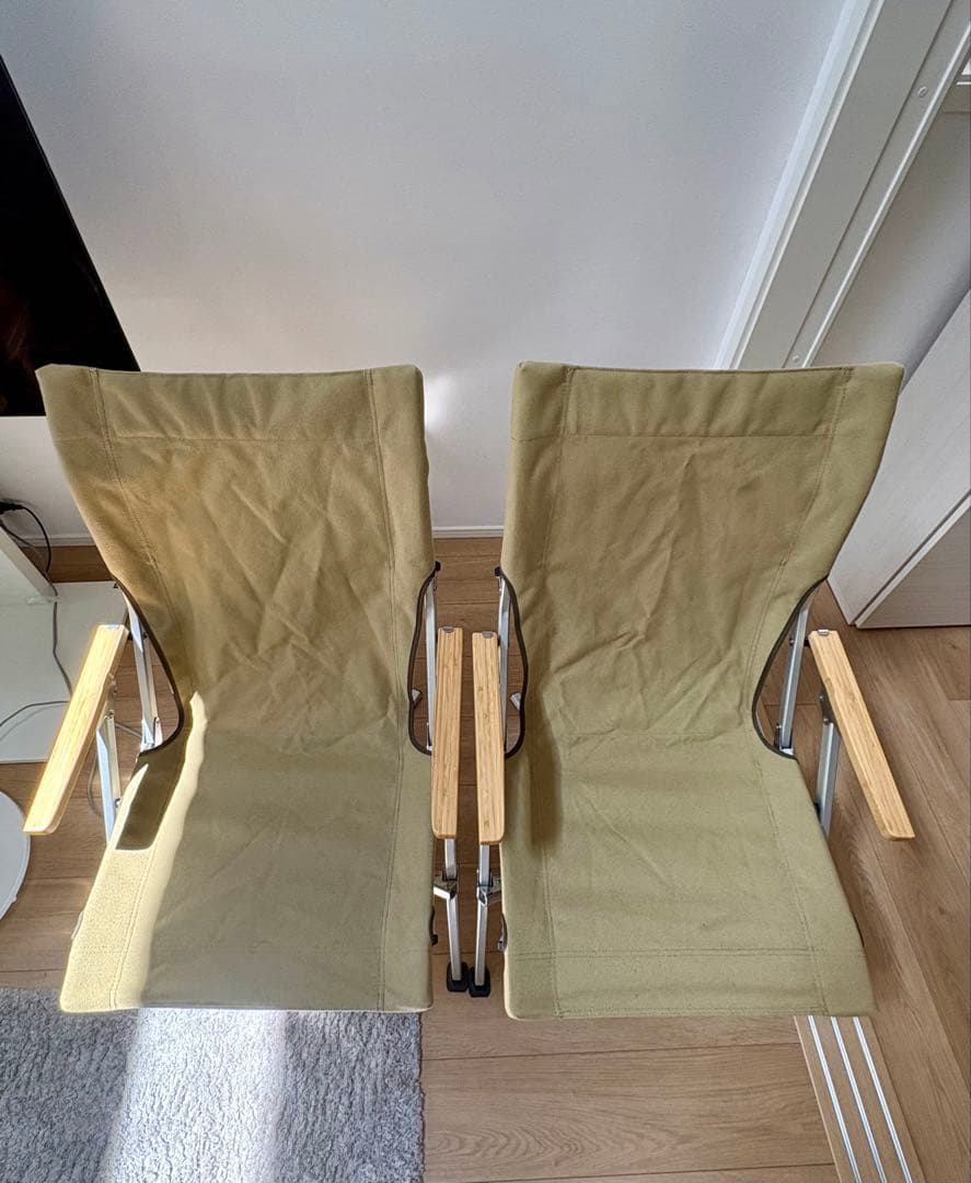 美品　スノーピーク　ローチェア30カーキ 二脚セット