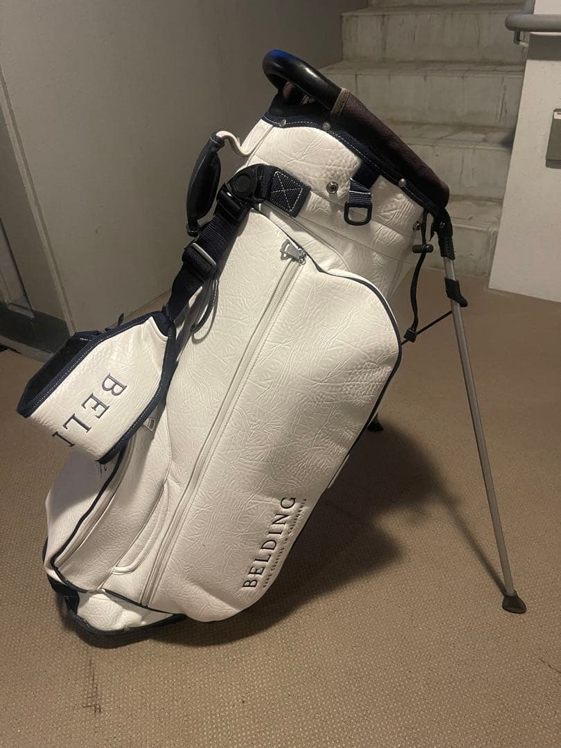 BELDING スタンド付きキャディバッグ ホワイト