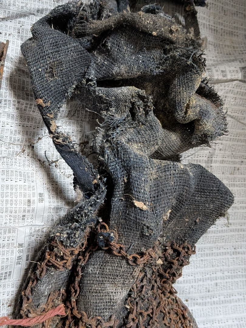 戦国浪漫時代本歌実戦残骸数百年前頃鉄地片袖籠手脛当稀少レア資料コレクション