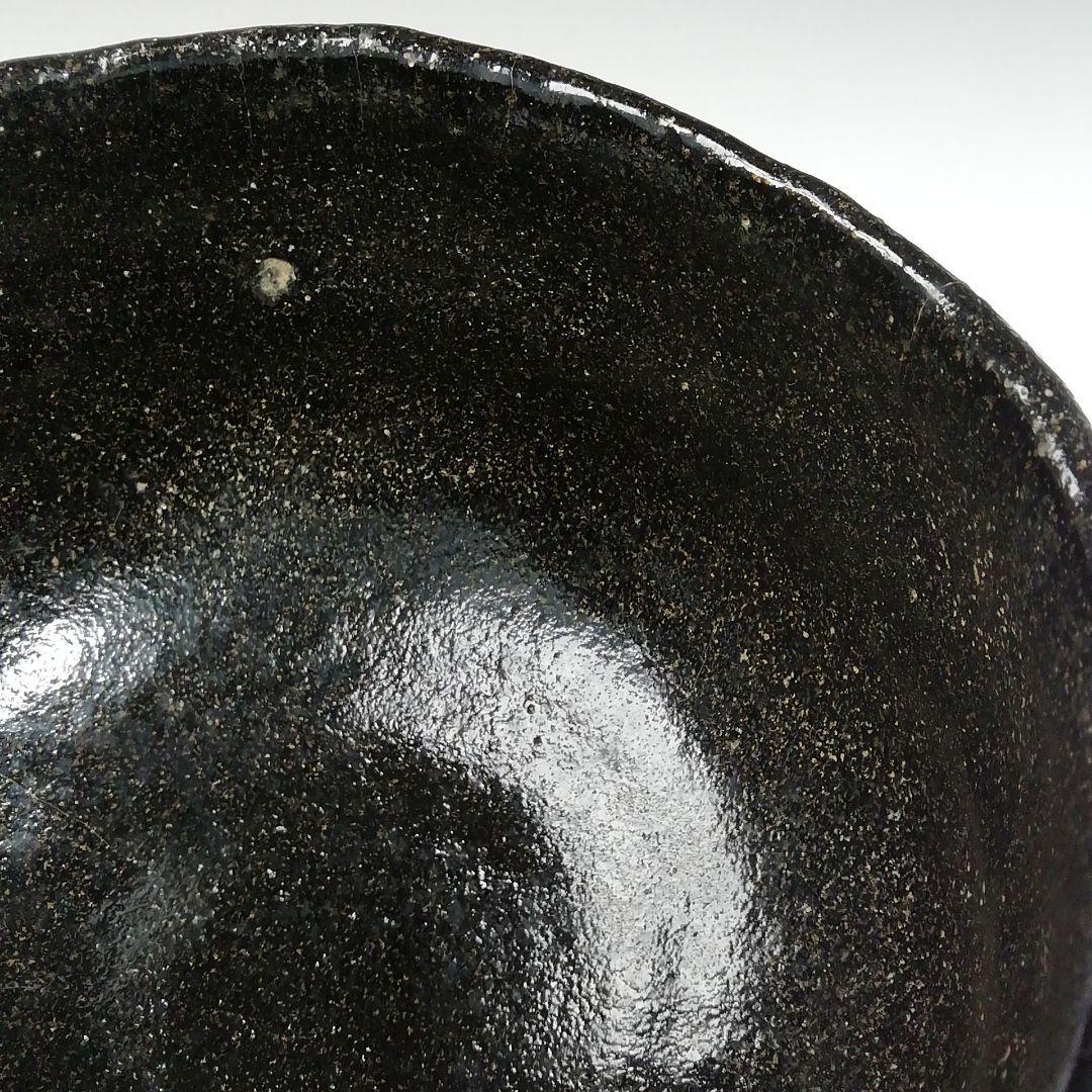 Ｗ１８４　茶碗　『黒楽茶碗』『佐々木昭楽 造』　共箱　抹茶碗　茶道具