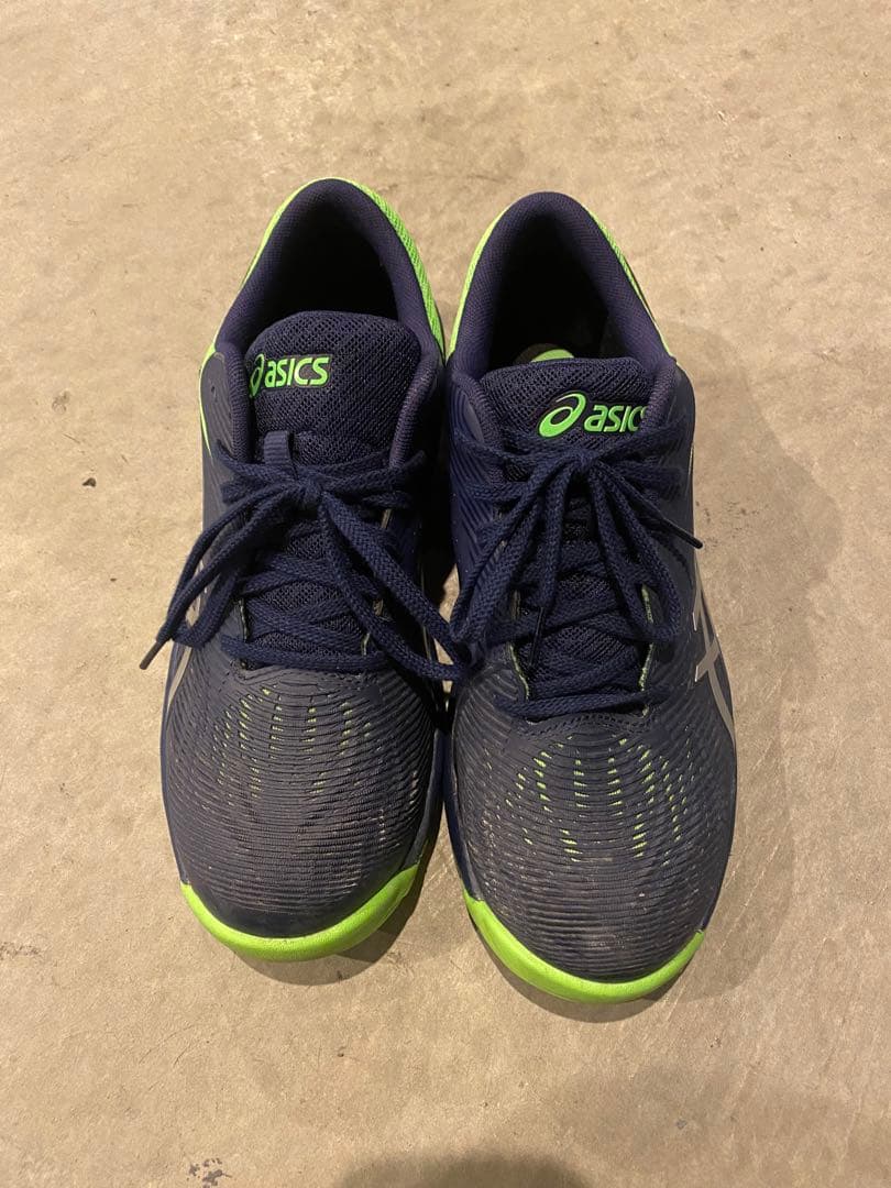 asics 安全靴 ネイビー/グリーン