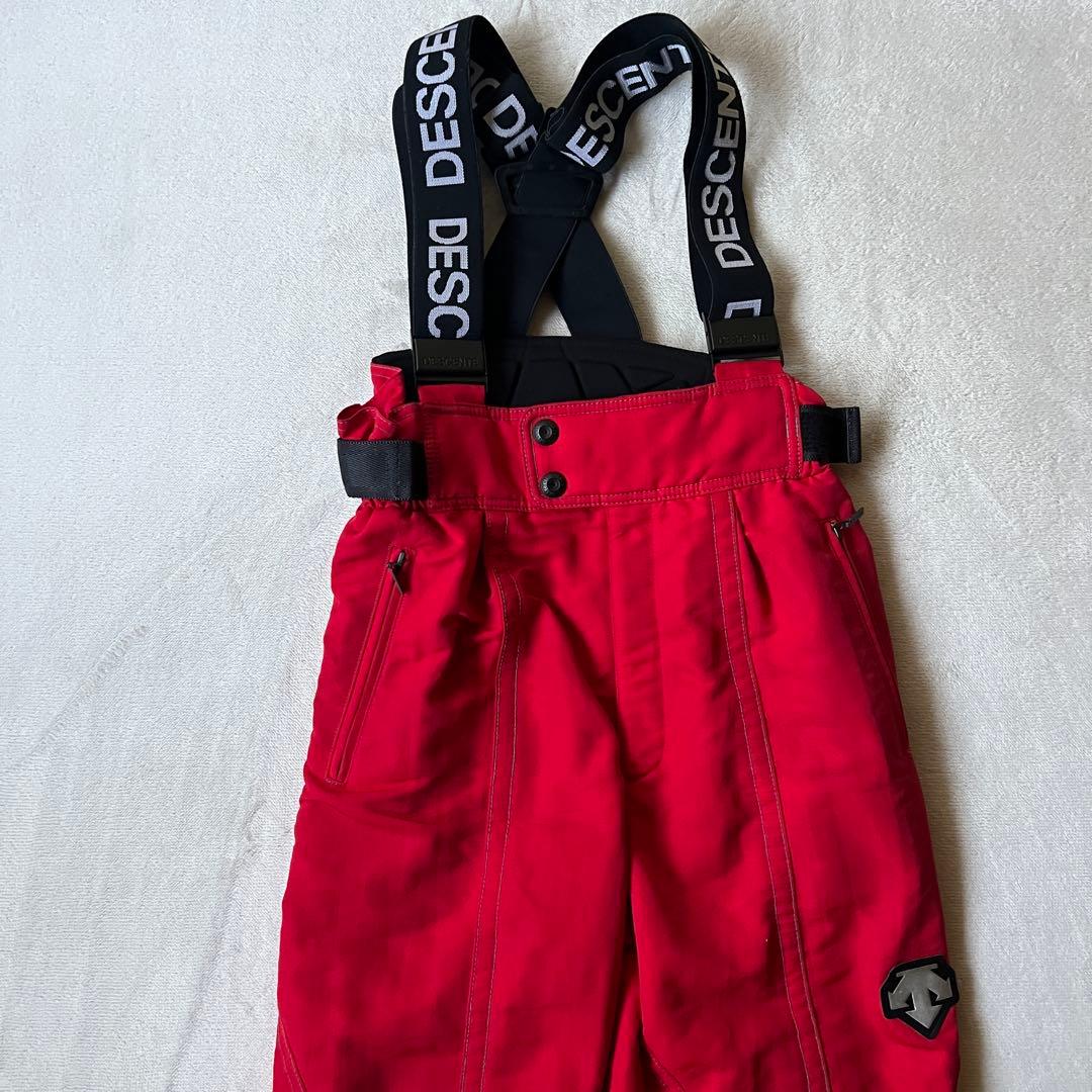 DESCENTE デサント 上L 下XL スキーウェア 上下 セットアップ 赤黒
