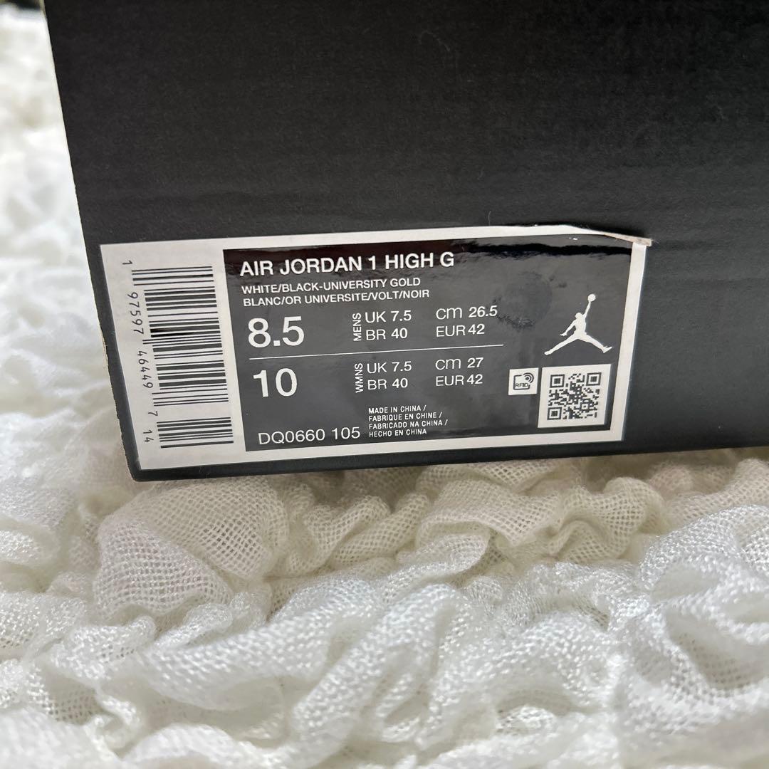 新品未使用☆エアジョーダン1 HIGH G DQ0660-105