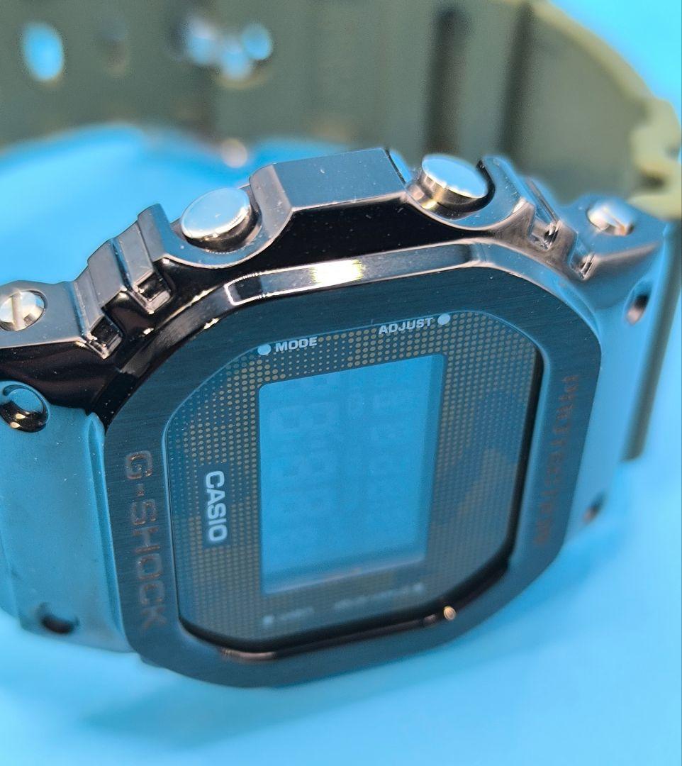 【極美品】G-SHOCK GM-5600B-3JF 迷彩グリーン電池新品