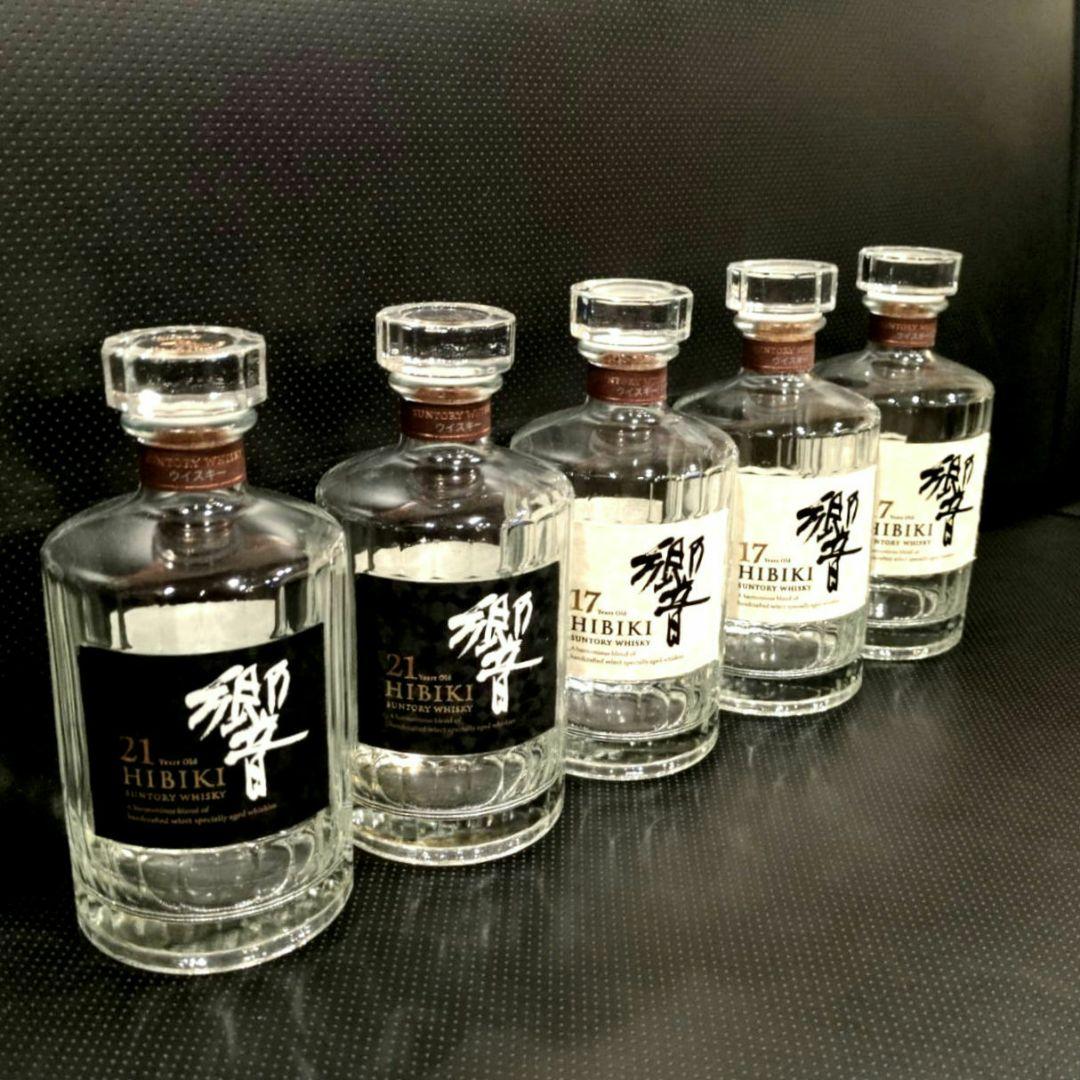 週末限定価格 響21年と17年 ウイスキー空瓶セット