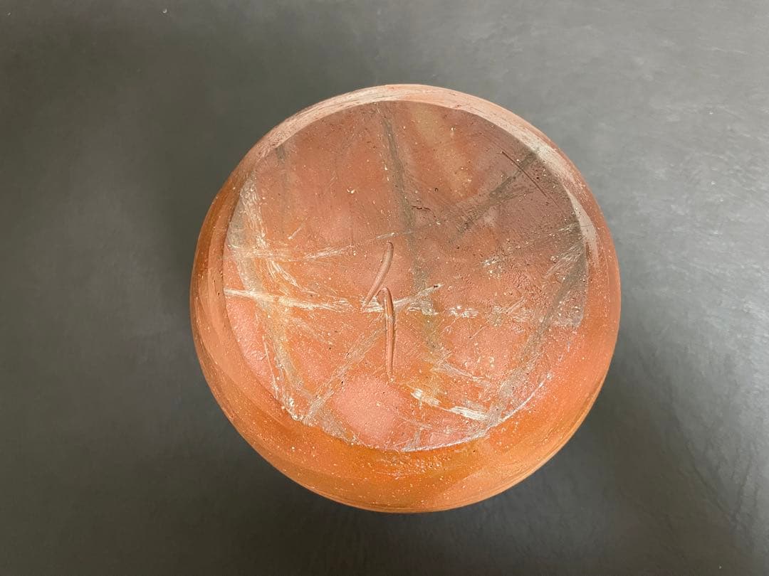 伊勢崎満　備前緋襷　棒ノ先水指　堀内宗完書付　備前焼　水指　茶道具