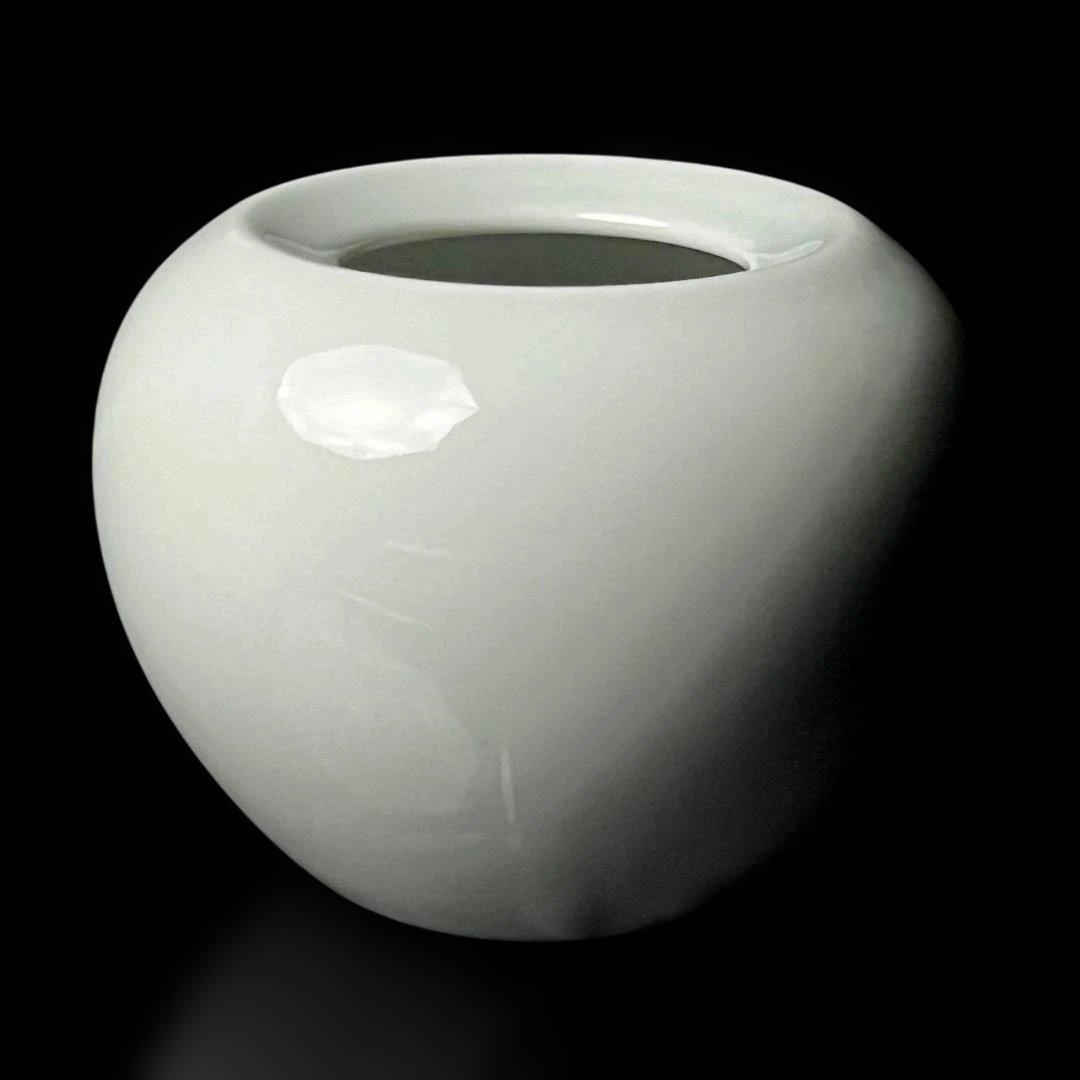 唐物 白磁水洗 大清康煕年製 款 中国美術 古玩 SH35