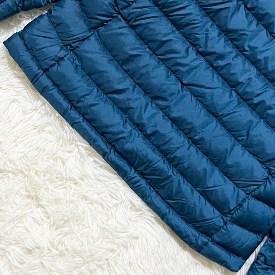 モンベル コロラドパーカ リバーシブルダウン メンズS ブラック×ブルー