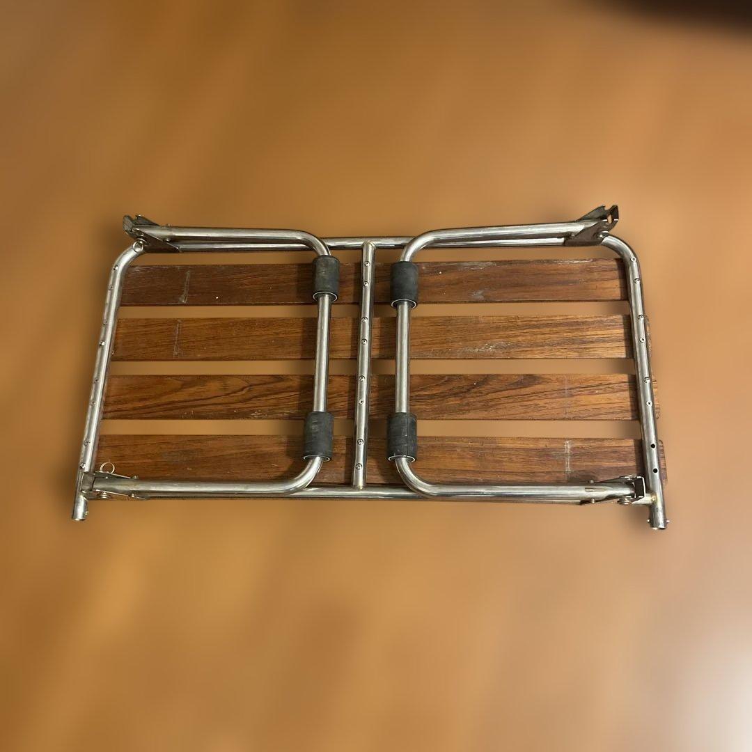 ヴィンテージ　折りたたみ式　アウトドアテーブル　センターテーブル　キャップ　船用