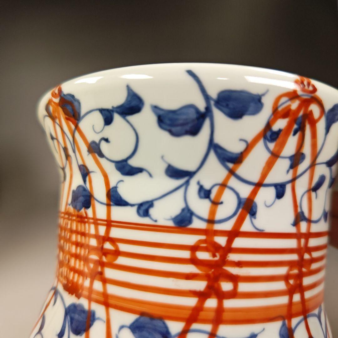 イ339 水指『御室窯　染付　鼓　水指　共箱』茶道具