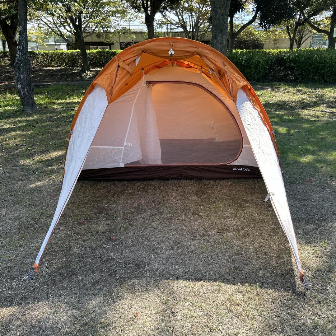 【美品】モンベル mont-bell クロノスキャビン 2 オレンジ 2〜3人用