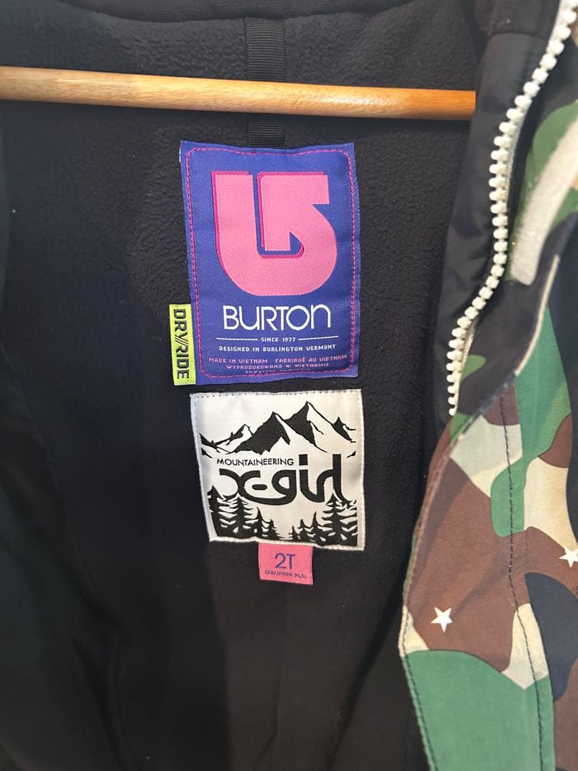 Burton スノーウェア 2T カモフラージュ