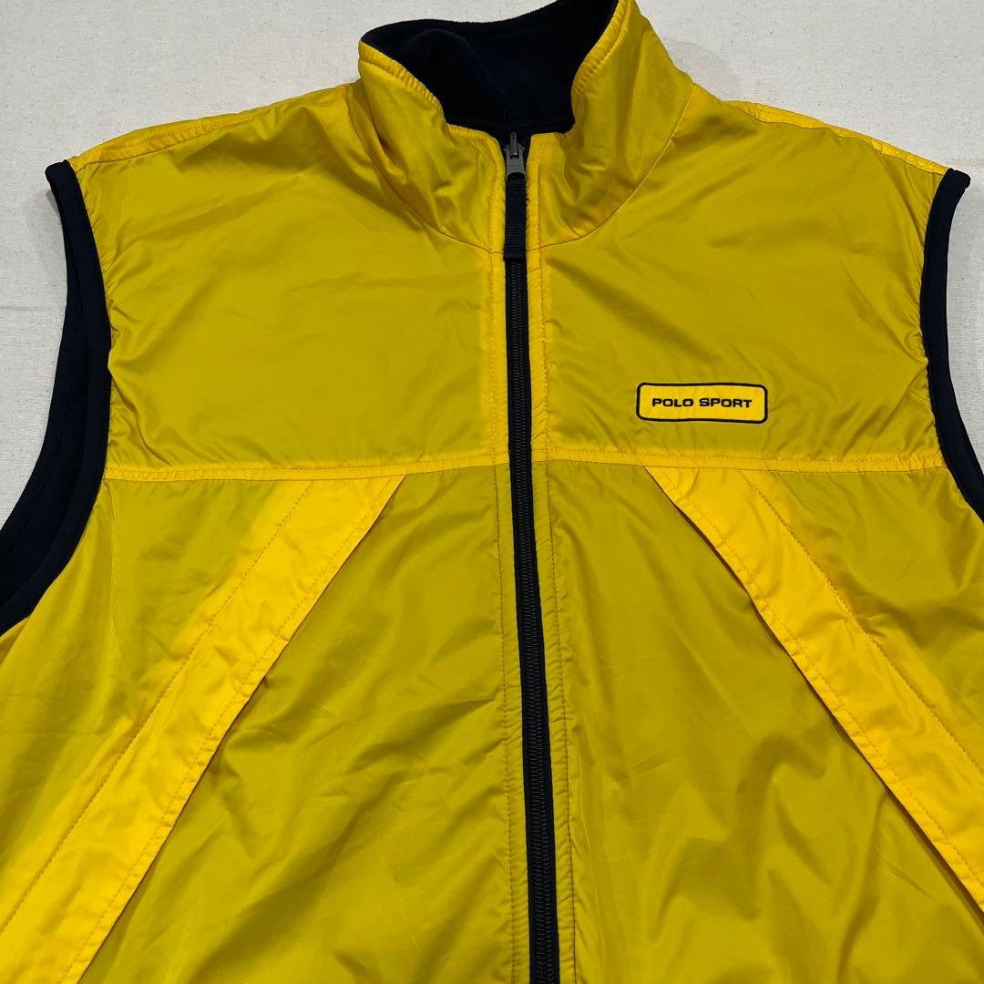 美品 90s ポロスポーツ フリース リバーシブル ベスト ラルフローレン