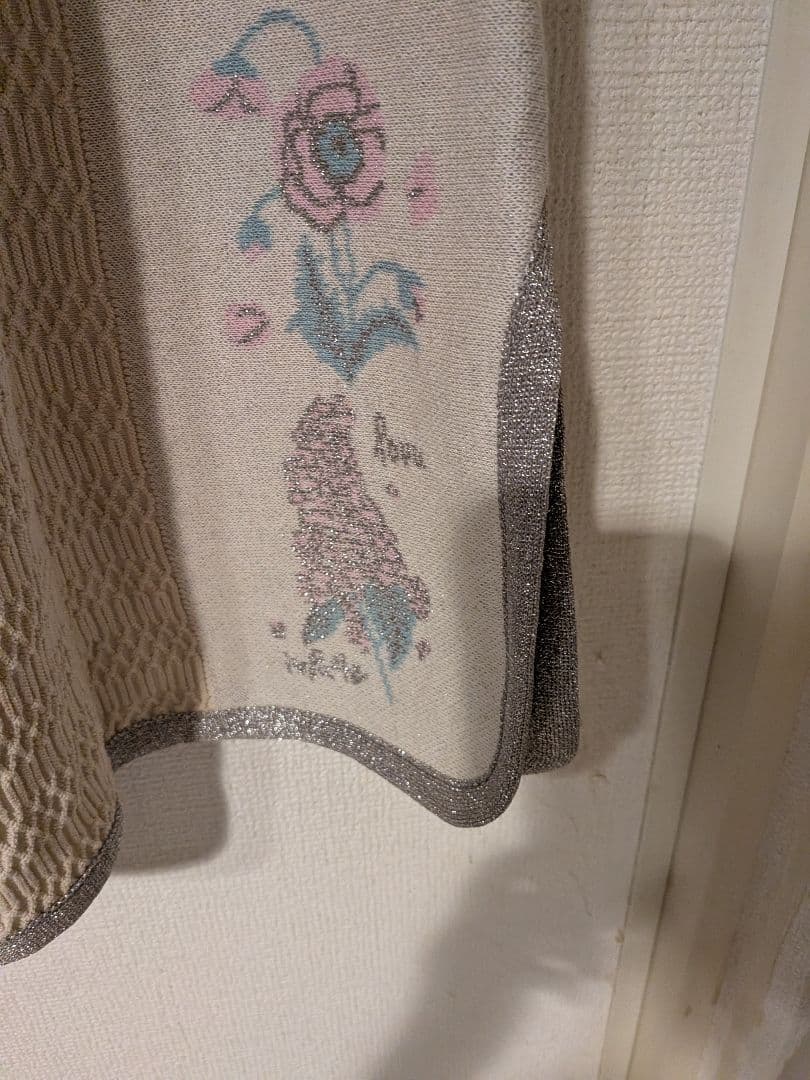 週末値下げ！縷縷夢兎ルルムウ　ラメニットワンピース　花柄